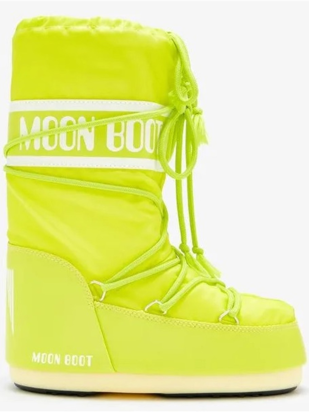 Moon Boot Icon Nylon Boots – Cyber Lime (S/M 35–38)